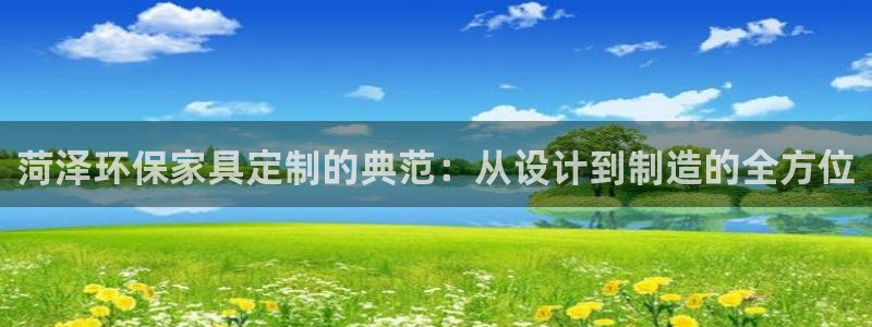 杏宇平台招商的流程：菏泽环保家具定制的典范：从设计到制造的全